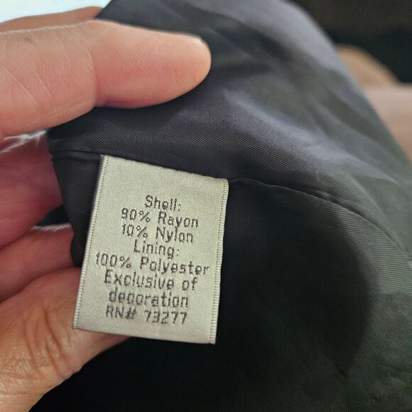 Lauren Conrad Size 12 Womens Black Open-Front Blazer Jacket 3/4 Ruched Sleeves - Picture 7 of 8